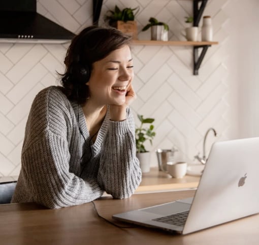 woman on a video call